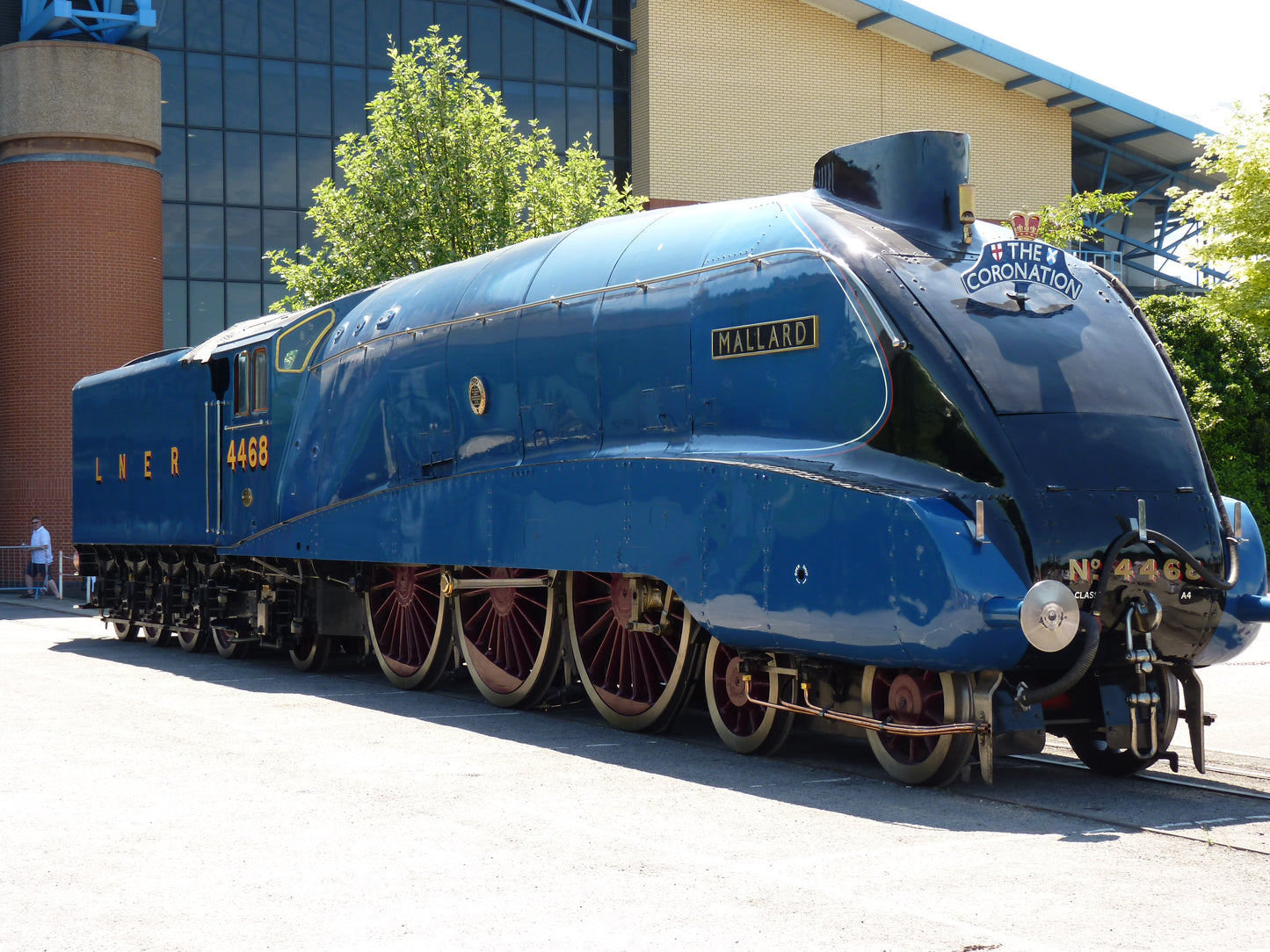 BIGJIGS - HOLZEISENBAHN "MALLARD" - BRANDNEU