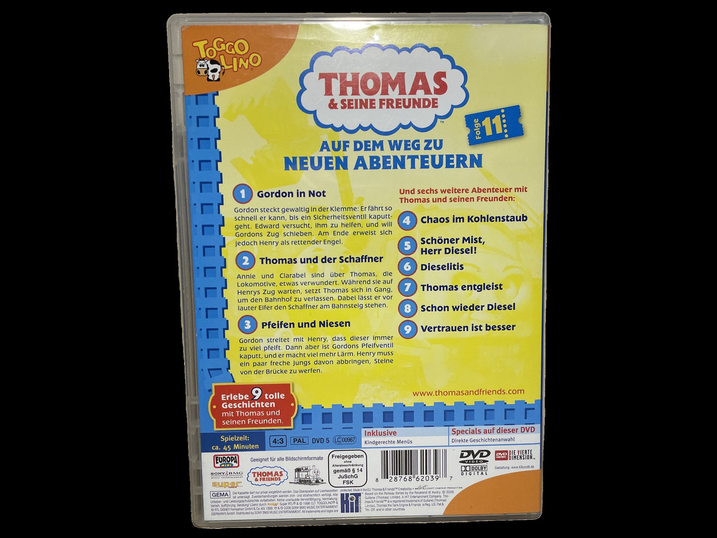 "Thomas & seine Freunde" - Europa-DVD Nr. 11 "SCHIENE FREI FÜR DAMPF UND DIESEL!" (2006)