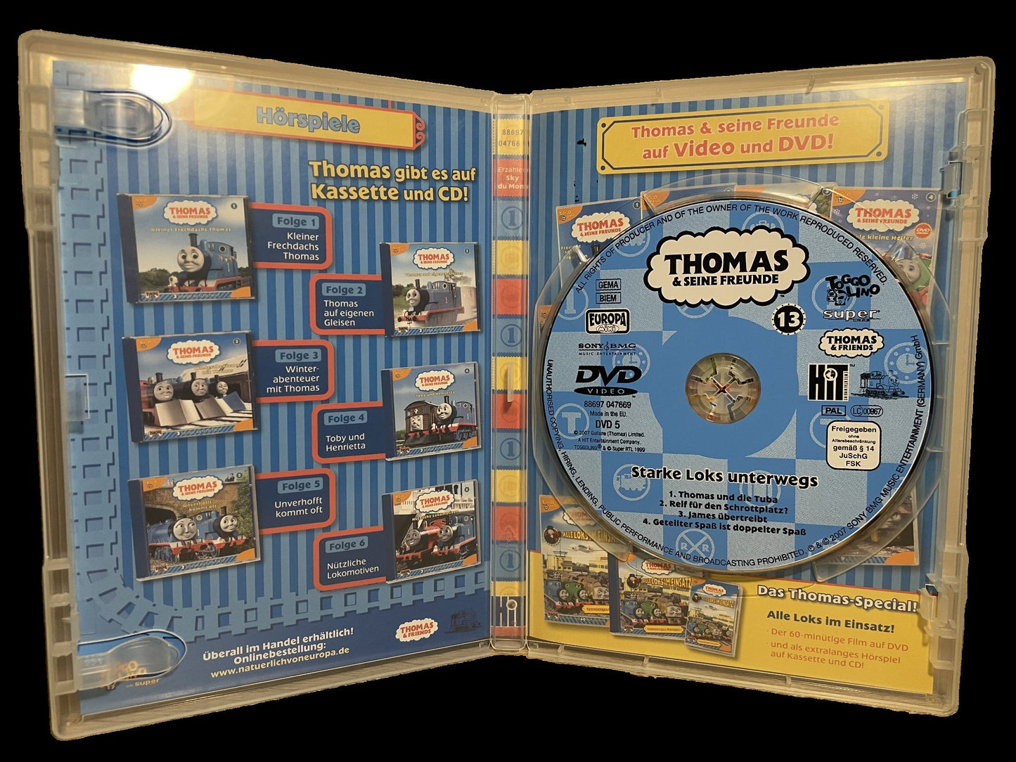 "Thomas & seine Freunde" - Europa-DVD Nr. 13 "STARKE LOKS UNTERWEGS" (2007)