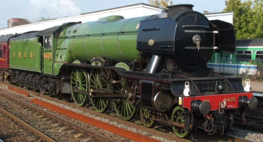 BIGJIGS - HOLZEISENBAHN "FLYING SCOTSMAN" - BRANDNEU