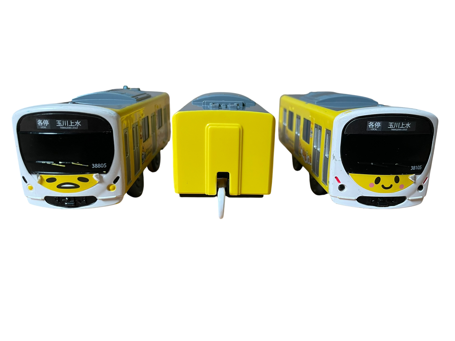 TOMY PLARAIL - SEIBU BAUREIHE 30000 "SMILE TRAIN" (GUDETAMA LACKIERUNG) - BATTERIEBETRIEBEN - GEBRAUCHT - JAPAN-IMPORT