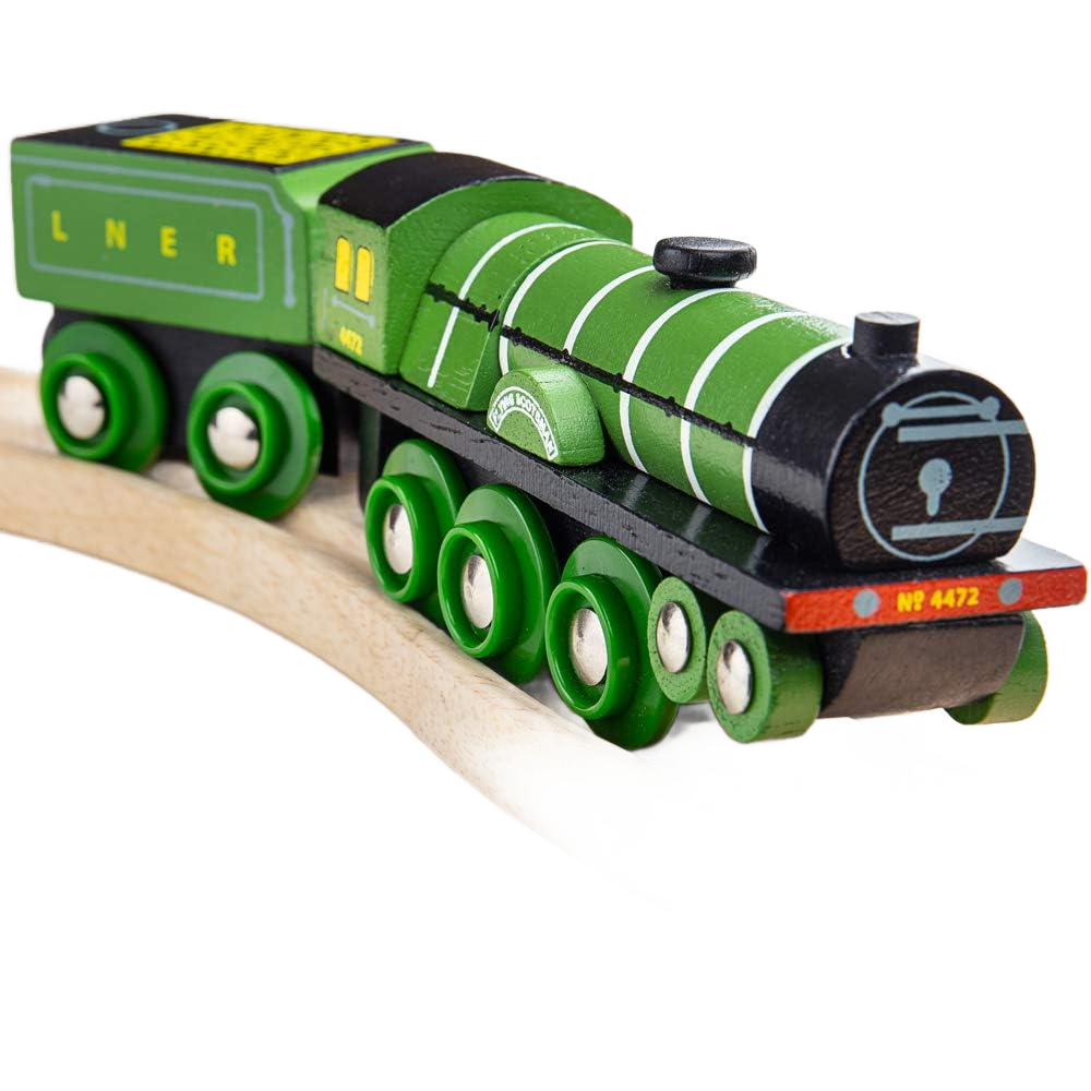 BIGJIGS - HOLZEISENBAHN "FLYING SCOTSMAN" - BRANDNEU