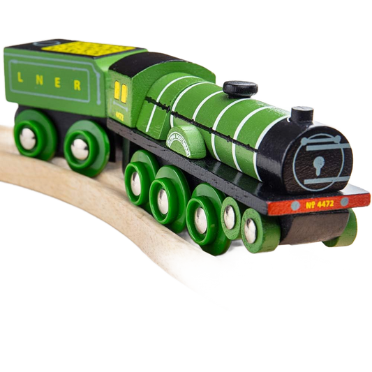 BIGJIGS - HOLZEISENBAHN "FLYING SCOTSMAN" - BRANDNEU