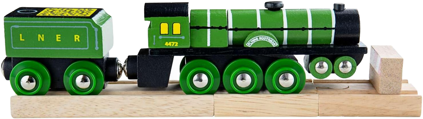BIGJIGS - HOLZEISENBAHN "FLYING SCOTSMAN" - BRANDNEU