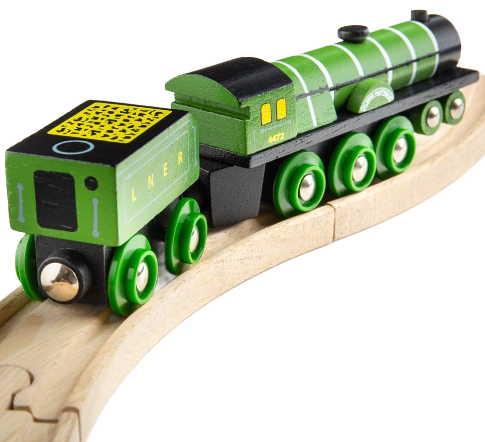 BIGJIGS - HOLZEISENBAHN "FLYING SCOTSMAN" - BRANDNEU