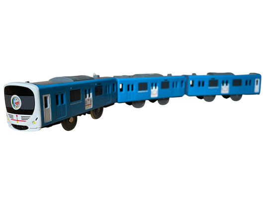 TOMY PLARAIL - SEIBU BAUREIHE 30000 "SMILE TRAIN" (DORAEMON LACKIERUNG) - BATTERIEBETRIEBEN - GEBRAUCHT - JAPAN-IMPORT