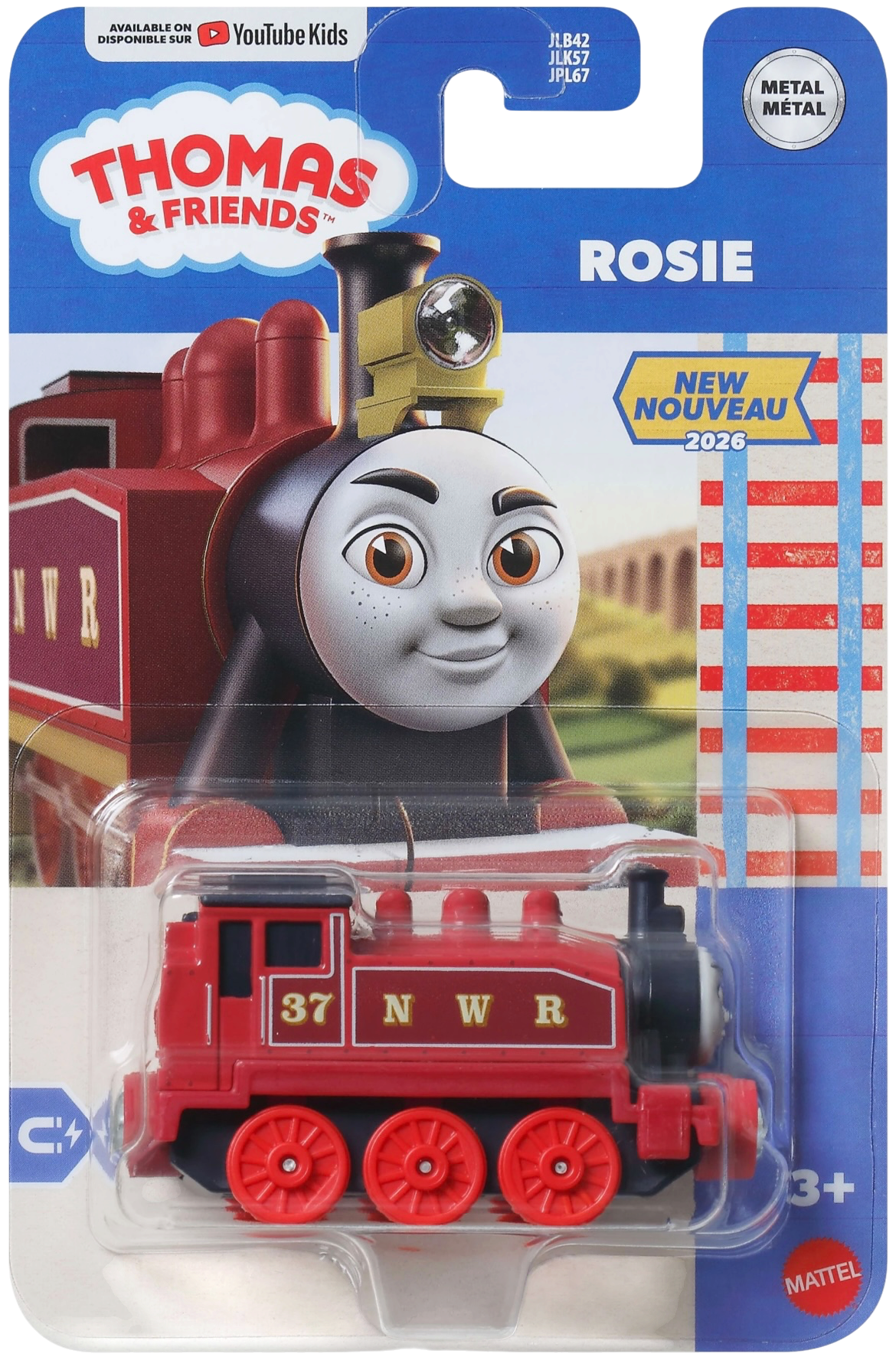 "THOMAS & SEINE FREUNDE" - METAL COLLECTION "ROSIE" (HOLZEISENBAHN-KOMPATIBEL) - BRANDNEU - UK-IMPORT
