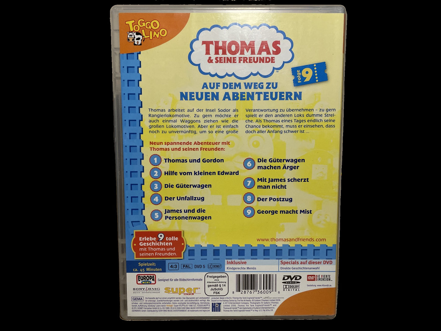 "Thomas & seine Freunde" - Europa-DVD Nr. 9 "ALLER ANFANG IST SCHWER" (2006)