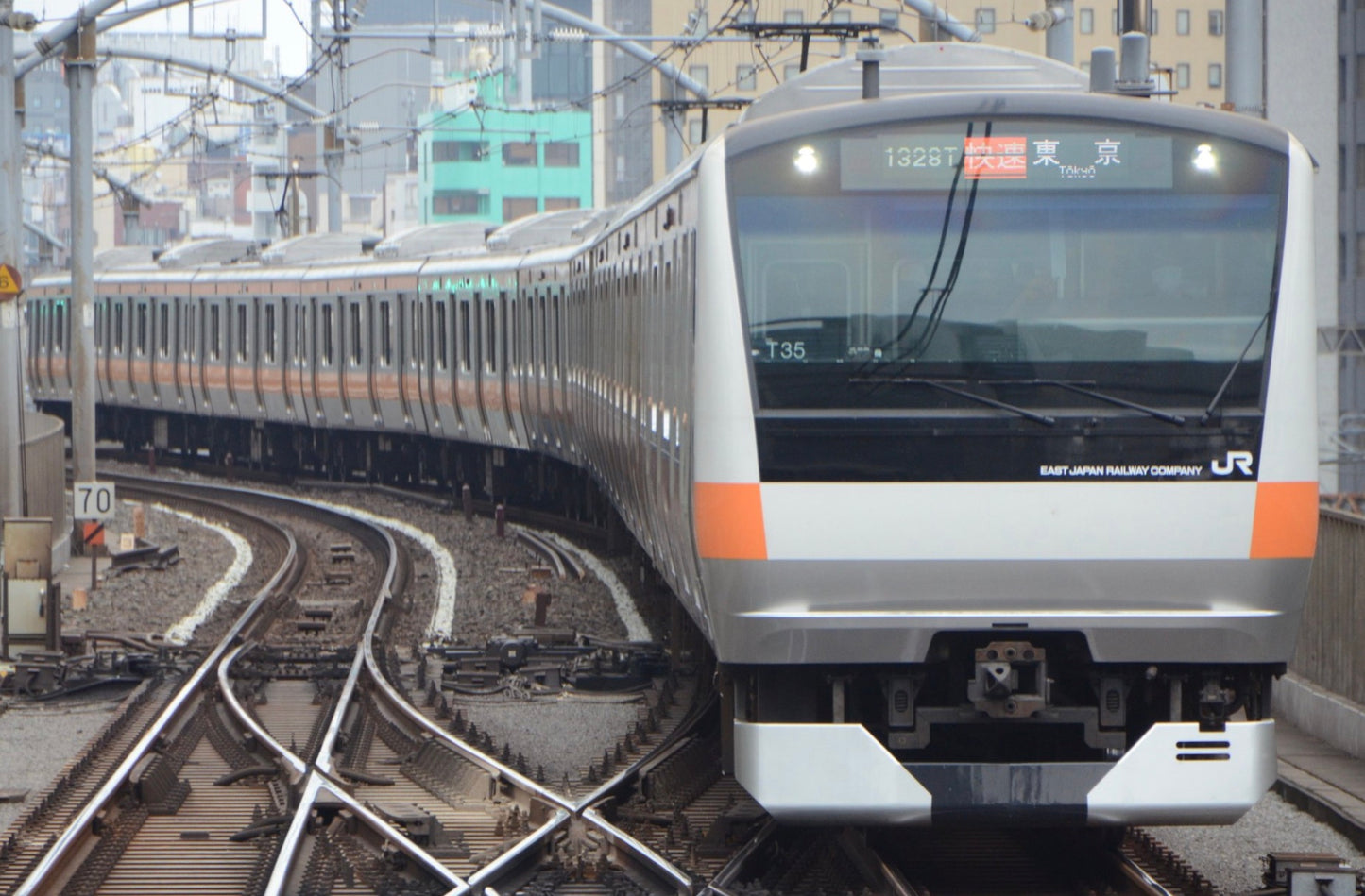 TOMY PLARAIL - JR BAUREIHE E233 "CHUO-S-BAHN-LINIE" - BATTERIEBETRIEBEN - GEBRAUCHT - JAPAN-IMPORT