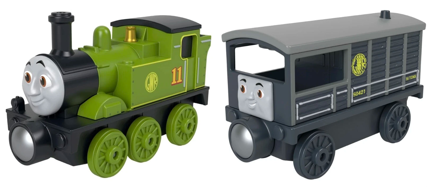THOMAS & SEINE FREUNDE - METAL COLLECTION "OLIVER & TOAD" (HOLZEISENBAHN-KOMPATIBEL) - BRANDNEU - UK-IMPORT
