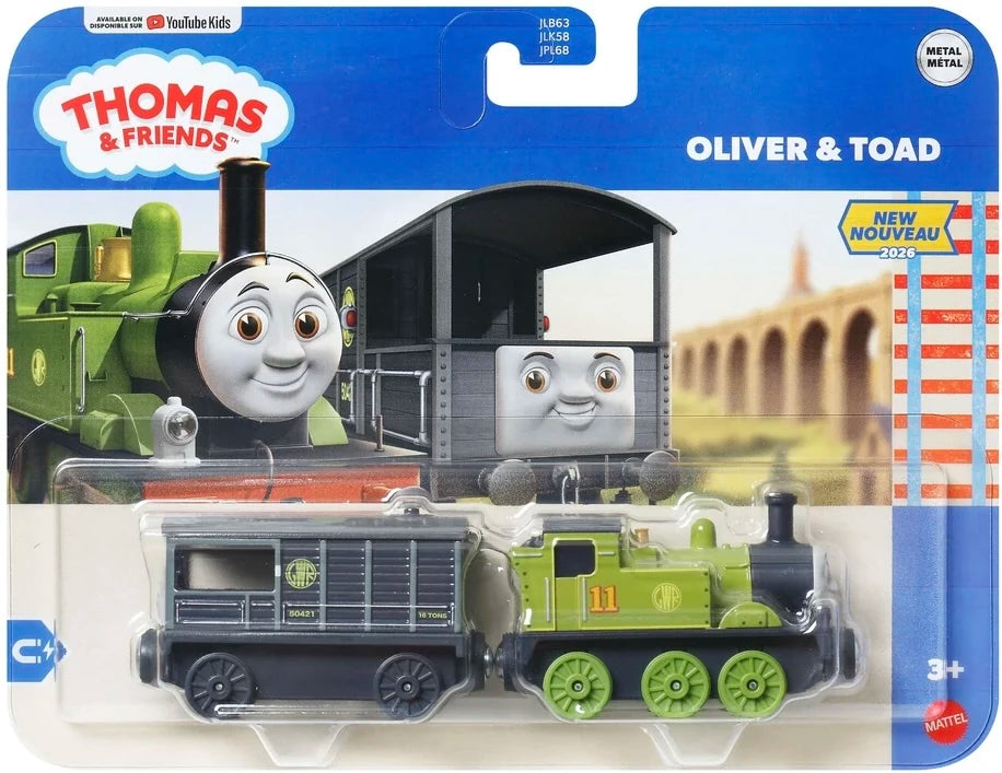 THOMAS & SEINE FREUNDE - METAL COLLECTION "OLIVER & TOAD" (HOLZEISENBAHN-KOMPATIBEL) - BRANDNEU - UK-IMPORT