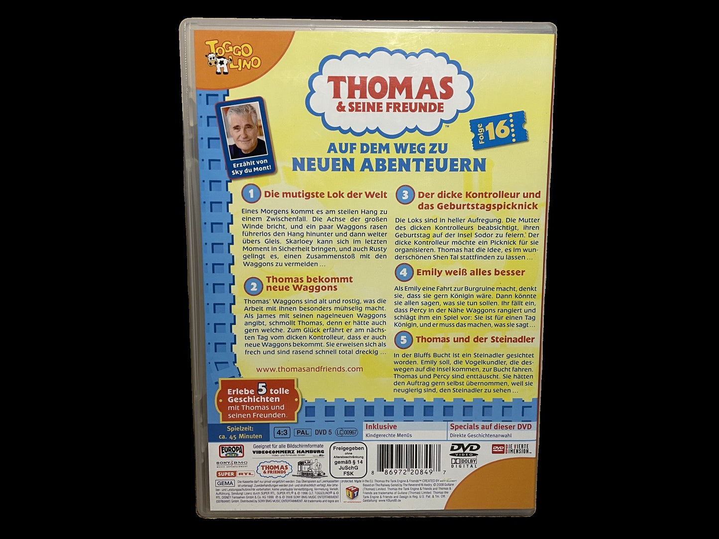 "Thomas & seine Freunde" - Europa-DVD Nr. 16 "DIE MUTIGSTE LOK DER WELT" (2008) - GEBRAUCHT