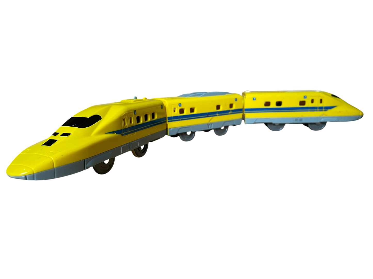 TOMY PLARAIL - SHINKANSEN BAUREIHE 923 STRECKENÜBERPRÜFUNGSZUG "DOCTOR YELLOW" - BATTERIEBETRIEBEN - GEBRAUCHT - JAPAN-IMPORT