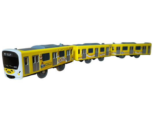 TOMY PLARAIL - SEIBU BAUREIHE 30000 "SMILE TRAIN" (GUDETAMA LACKIERUNG) - BATTERIEBETRIEBEN - GEBRAUCHT - JAPAN-IMPORT