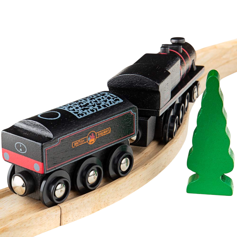 BIGJIGS - HOLZEISENBAHN "BLACK FIVE" - BRANDNEU