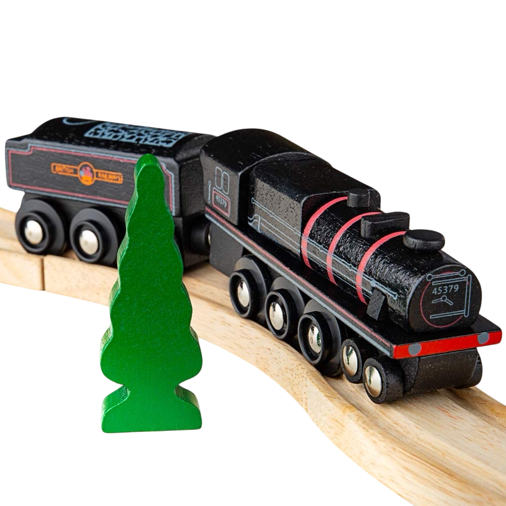 BIGJIGS - HOLZEISENBAHN "BLACK FIVE" - BRANDNEU