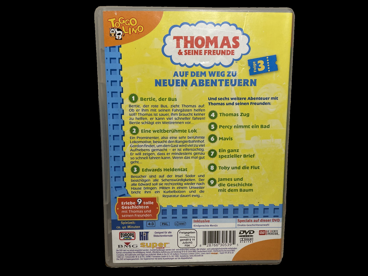 "Thomas & seine Freunde" - Europa-DVD Nr. 3 "LOKOMOTIVE SEIN IST TOLL!" (2004)