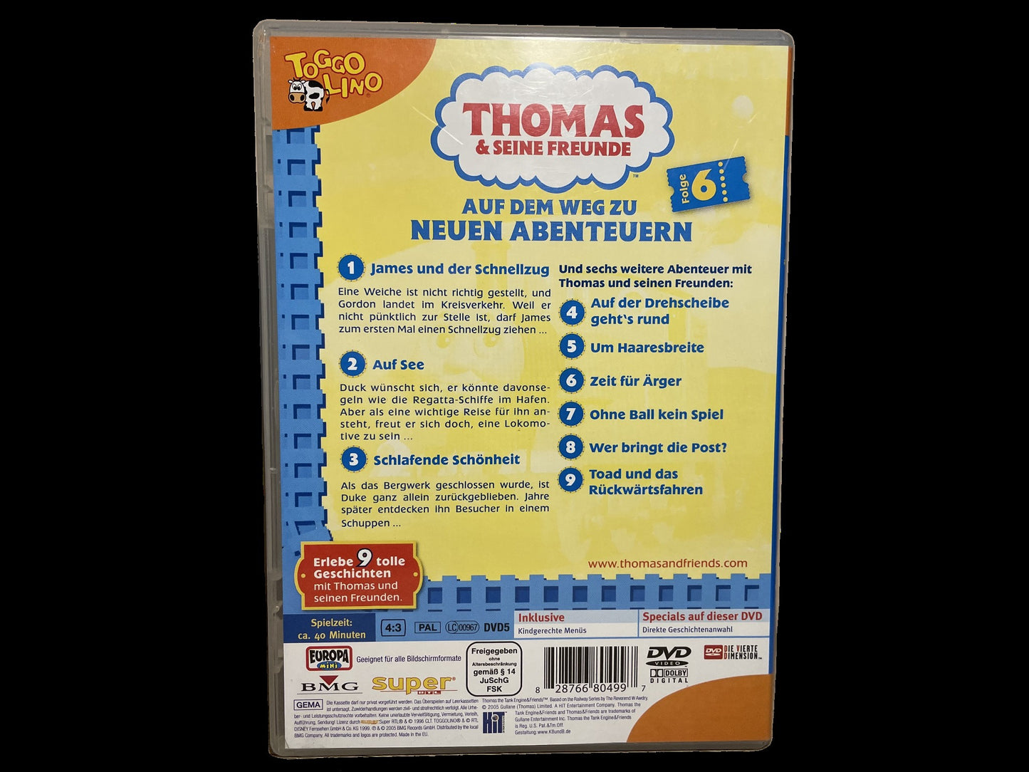 "Thomas & seine Freunde" - Europa-DVD Nr. 6 "MIT VOLLDAMPF VORAUS!" (2005)
