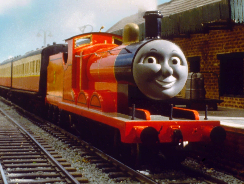 "Thomas & seine Freunde - Holzeisenbahn "JAMES" (1996) - Leicht bespielt