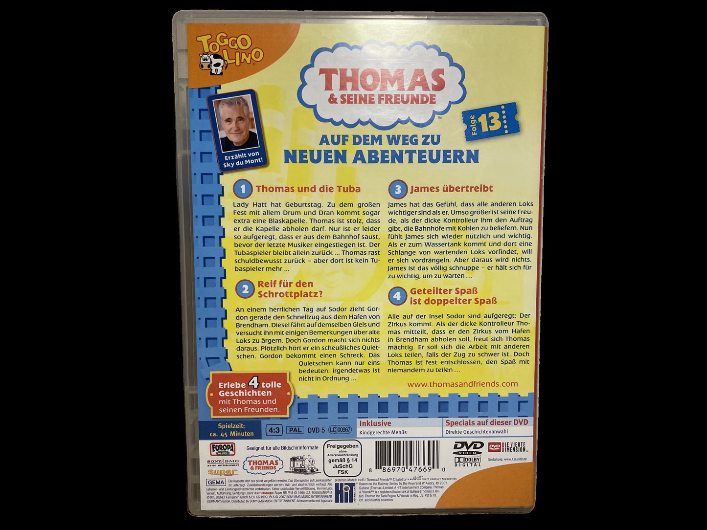 "Thomas & seine Freunde" - Europa-DVD Nr. 13 "STARKE LOKS UNTERWEGS" (2007)