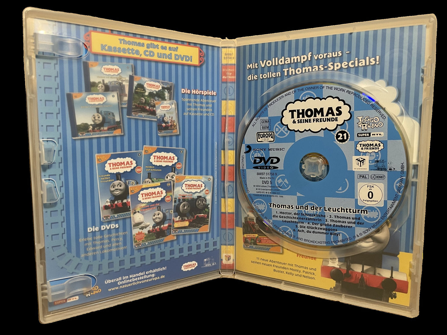 "Thomas & seine Freunde" - Europa-DVD Nr. 21 "THOMAS UND DER LEUCHTTURM" (2009)