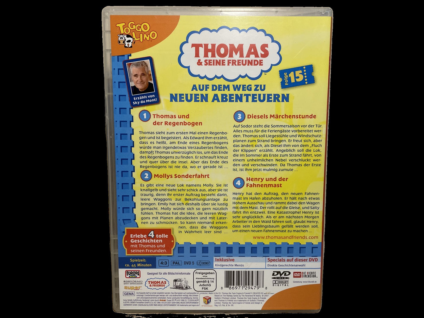 "Thomas & seine Freunde" - Europa-DVD Nr. 15 "THOMAS UND DER REGENBOGEN" (2007)