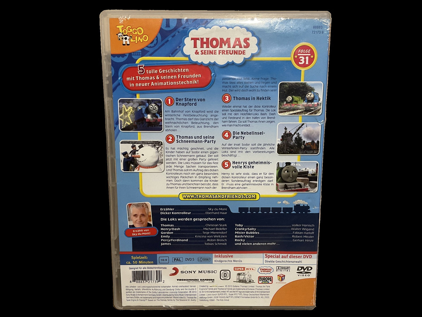 "Thomas & seine Freunde" - Europa-DVD Nr. 31 "THOMAS UND SEINE SCHNEEMANN-PARTY" (2013)