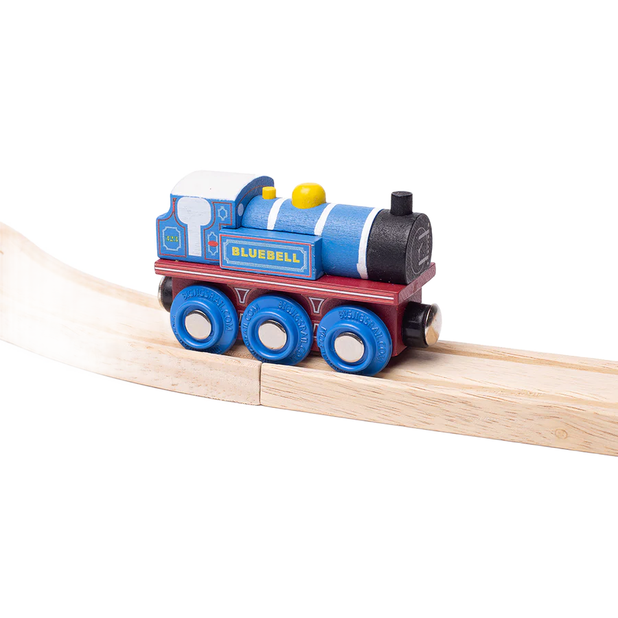 BIGJIGS - HOLZEISENBAHN "BLUEBELL" - BRANDNEU