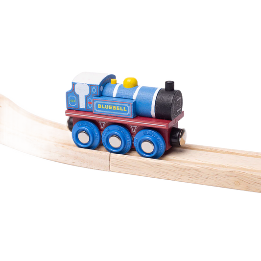 BIGJIGS - HOLZEISENBAHN "BLUEBELL" - BRANDNEU